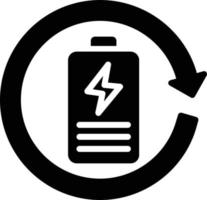 Battery Glyph Icon vector