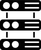 Database Glyph Icon vector