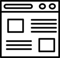 Blog Line Icon vector