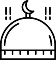 Dome Line Icon vector