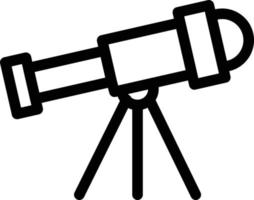 ilustración de vector de telescopio en un fondo. símbolos de calidad premium. iconos vectoriales para concepto y diseño gráfico.