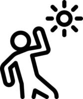 ilustración de vector de sol en un fondo. símbolos de calidad premium. iconos vectoriales para concepto y diseño gráfico.