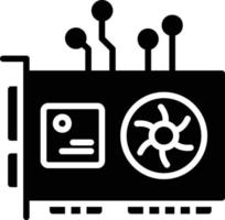 Gpu Glyph Icon vector