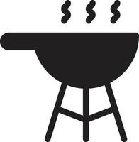 ilustración de vector de parrilla en un fondo. símbolos de calidad premium. iconos vectoriales para concepto y diseño gráfico.