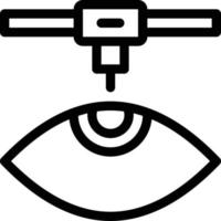 ilustración de vector de ojo en un fondo. símbolos de calidad premium. iconos vectoriales para concepto y diseño gráfico.