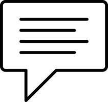 Chat Line Icon vector