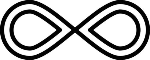Infinity Line Icon vector