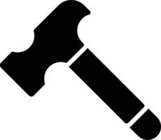 Hammer Glyph Icon vector