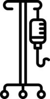 Infusion Rack Line Icon vector