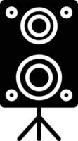 icono de glifo de altavoz vector