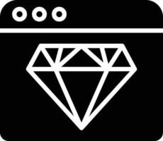 Diamond Glyph Icon vector