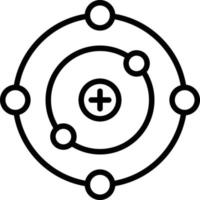 Electron Line Icon vector