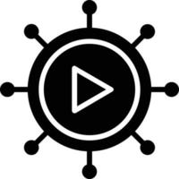 Viral Glyph Icon vector