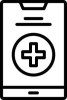 Smartphone Line Icon vector