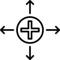 Positive Line Icon vector
