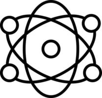 Atomic Line Icon vector