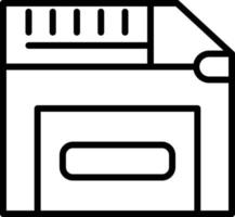 Floppy Drive Line Icon vector