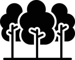 Forest Glyph Icon vector