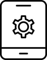 Ipad Line Icon vector