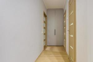 door in modern entrance hall of corridor in apartments photo