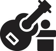 ilustración de vector de guitarra en un fondo. símbolos de calidad premium. iconos vectoriales para concepto y diseño gráfico.