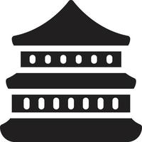 pagoda vector illustration on a background.Premium quality symbols.vector icons for concept and graphic design.