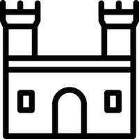 ilustración de vector de castillo en un fondo. símbolos de calidad premium. iconos vectoriales para concepto y diseño gráfico.