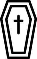 coffin vector illustration on a background.Premium quality symbols.vector icons for concept and graphic design.