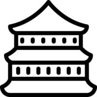 pagoda vector illustration on a background.Premium quality symbols.vector icons for concept and graphic design.