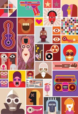 Abstract Art collage