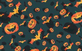 halloween pumpkin background illustration vector