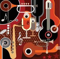 Abstract Music Background vector