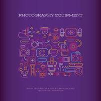 Photography Equipment vector banner