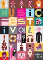 Music Festival Collage vector