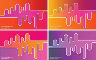 Four options of an abstract vector background