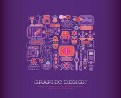 Graphic Design vector illustration