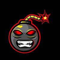 Graffiti bomb character esport mascot vector
