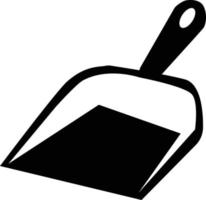 dustpan icon on white background. cleaning symbol. flat style. vector