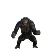 chimpanzé renderização 3d png