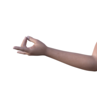 hands pose gesture 3d rendering png