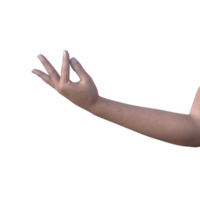 hands pose gesture 3d rendering png