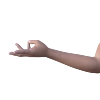 hands pose gesture 3d rendering png