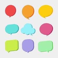 Chat Speech Bubble Communication collection set vector