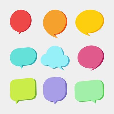 Speech Bubbles Vector Art, Icons, and Graphics for Free Download