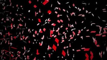 rood wit confetti beweging grafiek perfect voor beeldmateriaal of intro video