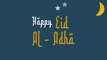 Happy Eid Al Adha 1443 h Motion Graphics perfekt für Filmmaterial video