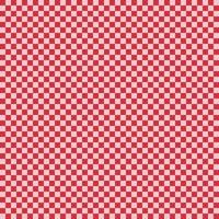 Groovy red and white Checkerboard retro seamless pattern vector background. Abstract vintage hippie nostalgic repeat texture wallpaper, modern trendy textile design
