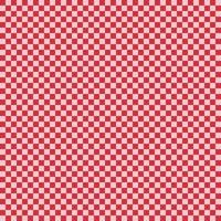 Groovy red and white Checkerboard retro seamless pattern vector background. Abstract vintage hippie nostalgic repeat texture wallpaper, modern trendy textile design