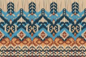 Ethnic ikat chevron pattern background Traditional pattern on the fabric in Indonesia and other Asian countries vector