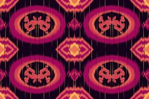 Ethnic ikat chevron pattern background Traditional pattern on the fabric in Indonesia. vector